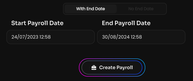 Click Create Payroll to create a vote on setting up the salary. Once activated…