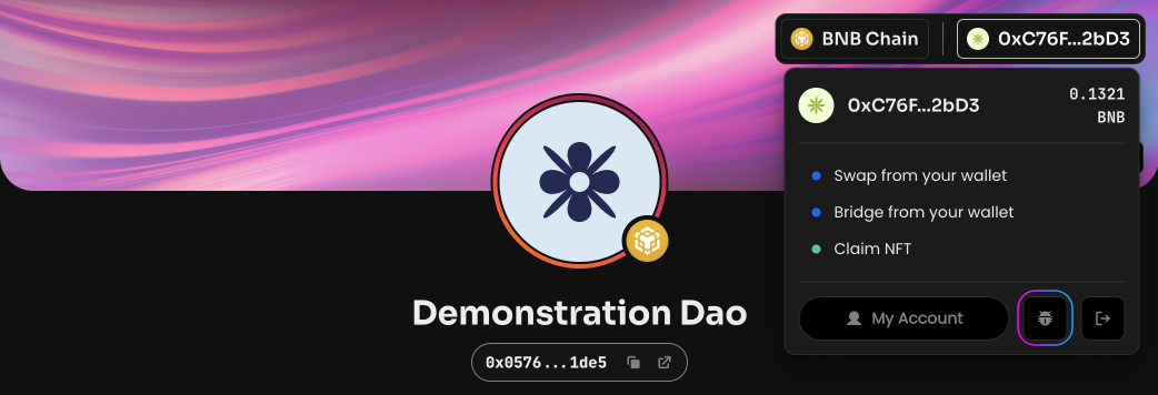 Click the bug icon "Bug Report"
